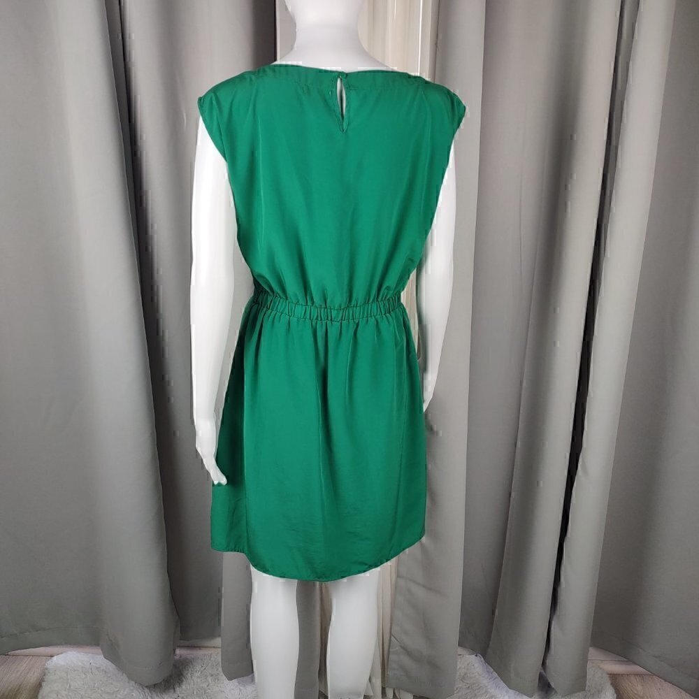 Old Navy Green Scoop Neck, Elastic Around Back Of Waist, Lined. Dress. Size S/P - Picture 3 of 11